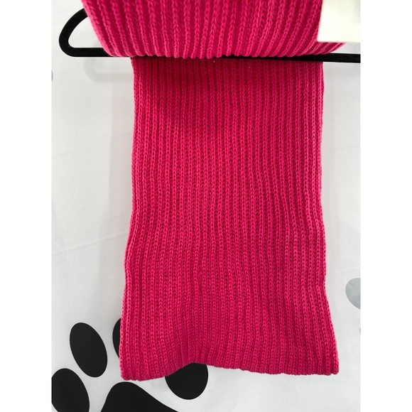 Style & Co NWT Solid Ribbed Muffler Extra Long Recycled Wrap Scarf Hot Pink New - Picture 3 of 10